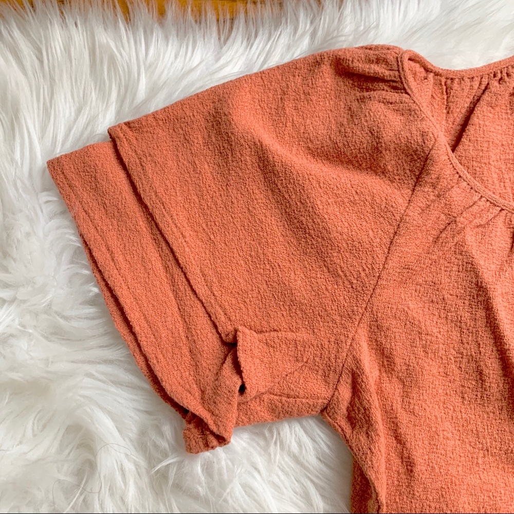 Madewell Texture & Thread Tiered sleeves top Shirt - Picture 3 of 11